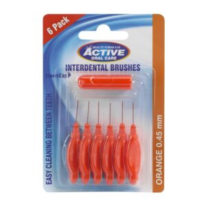 Beauty Formulas Active Interdental Brushes Orange 0.45mm
