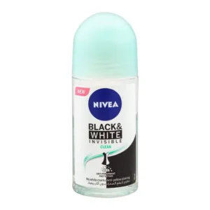 Nivea Black&White Invisible Clean Deodorant Roll On 50ml